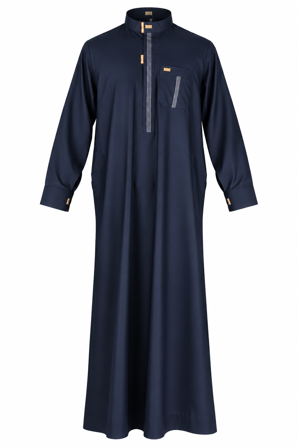 Al Haramain Colored Thobe - With Cuff & Zipper
