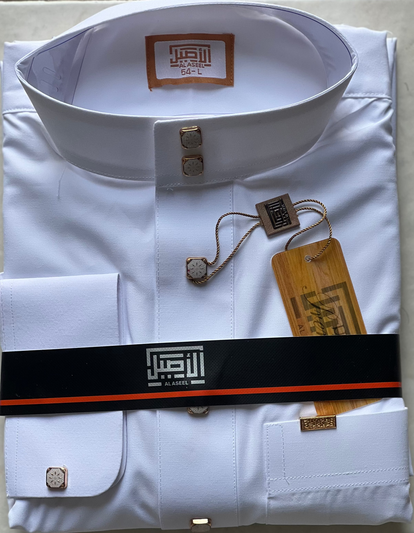 Al Aseel White Thobe - With Cuff