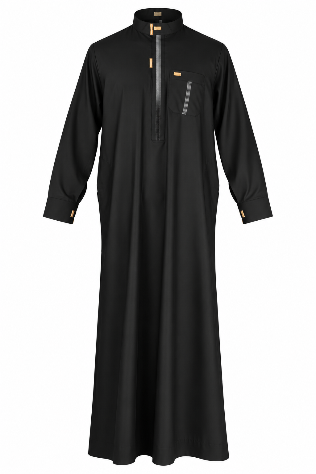 Al Haramain Colored Thobe - With Cuff & Zipper