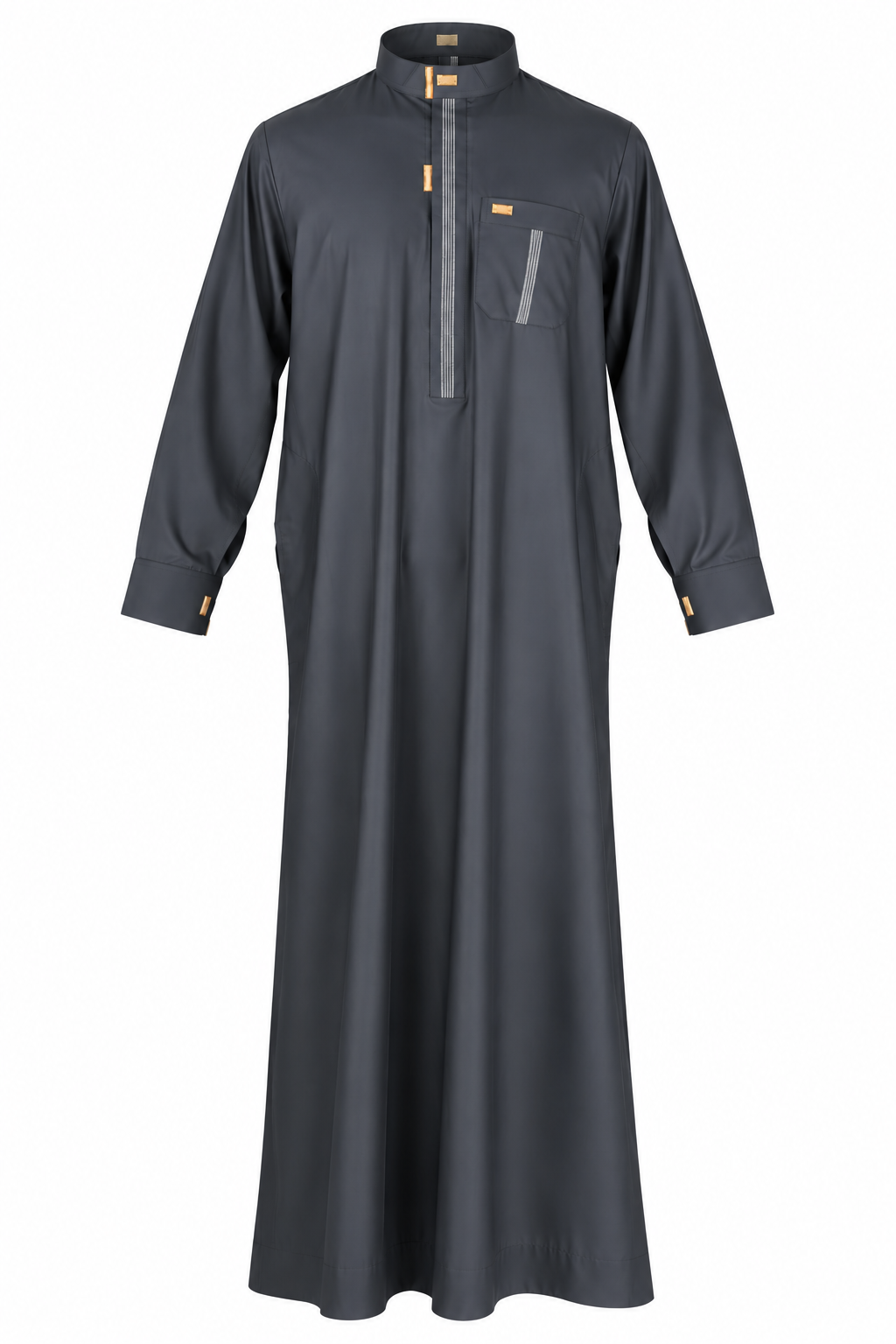 Al Haramain Colored Thobe - With Cuff & Zipper