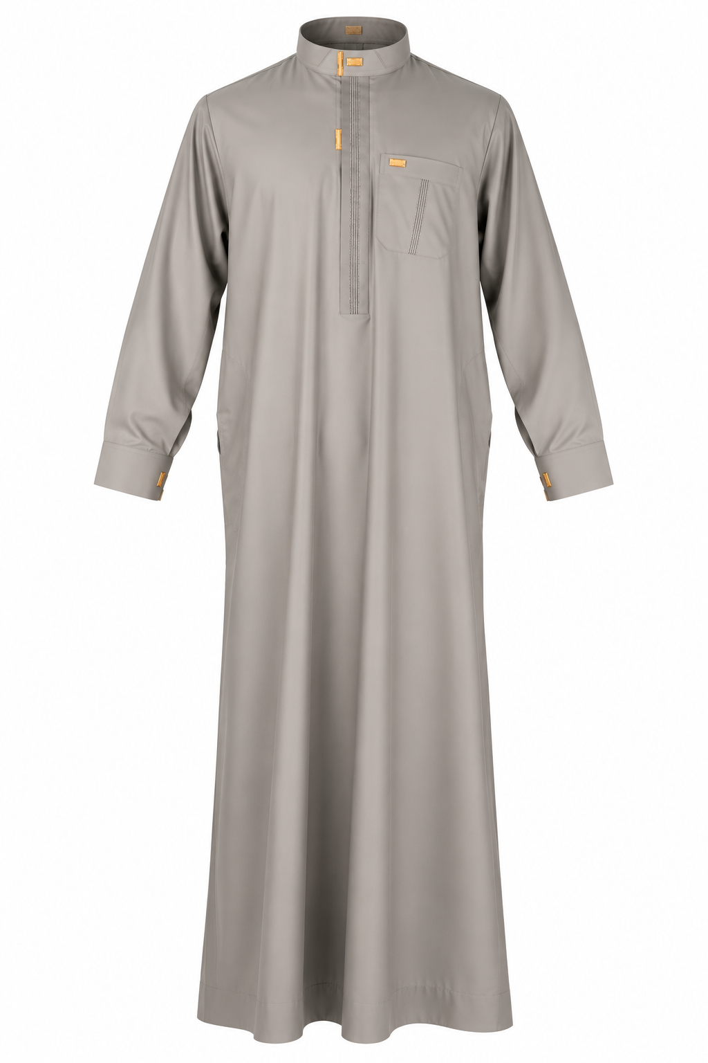 Al Haramain Colored Thobe - With Cuff & Zipper