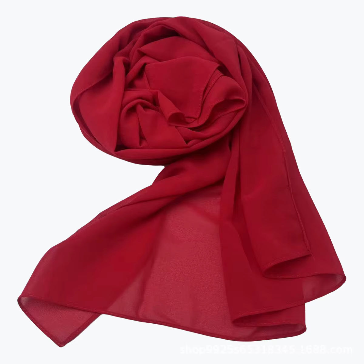 Plain Colored Chiffon Hijab