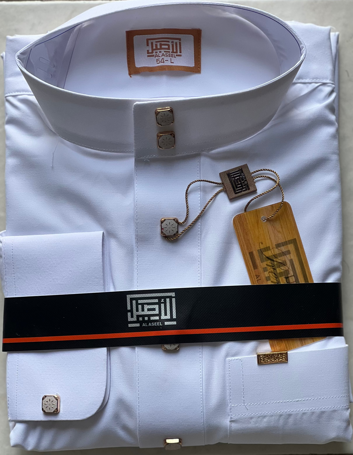Al Aseel White Thobe - With Cuff