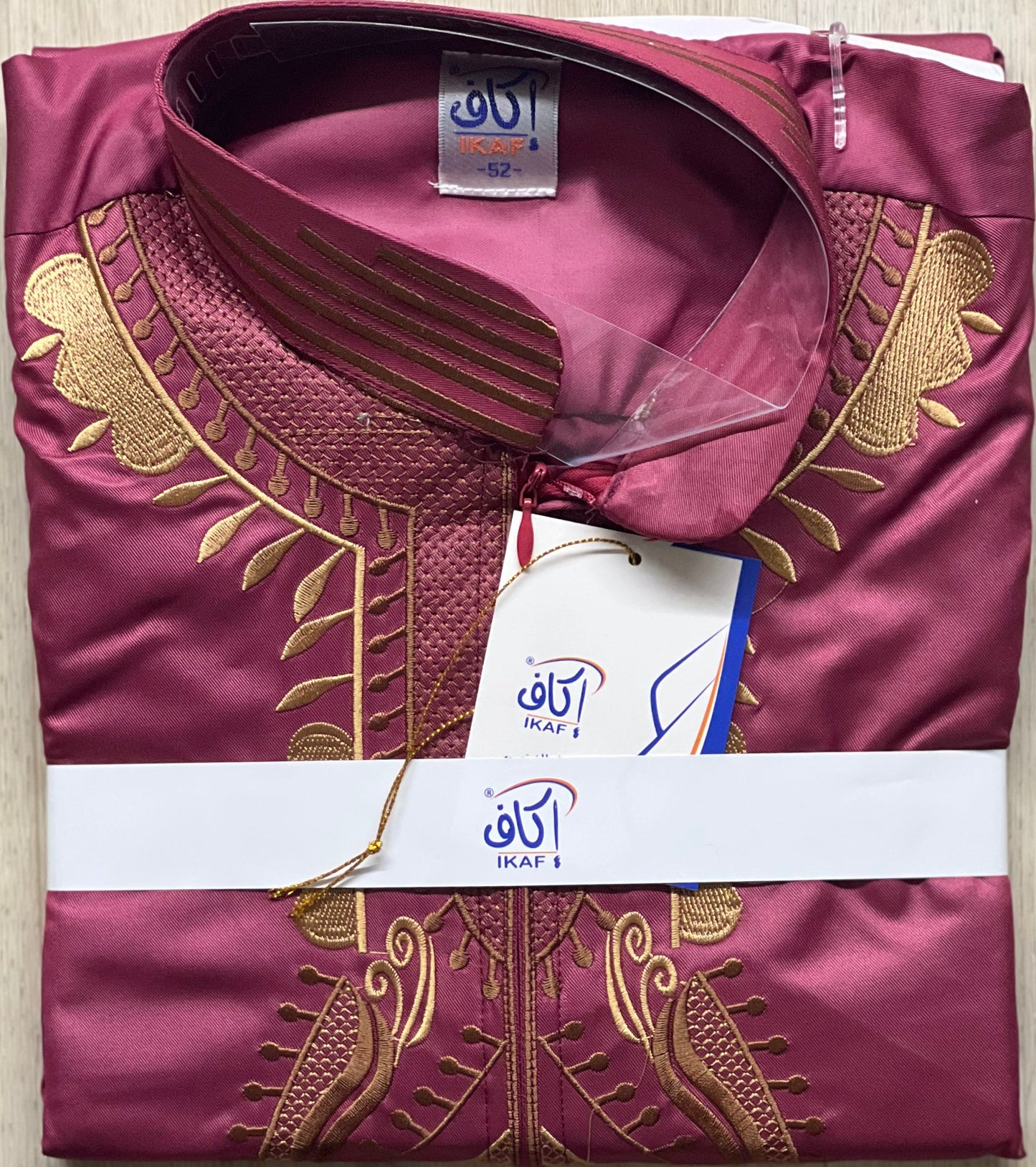 Ikaf Colored Thobe - With Embroidery
