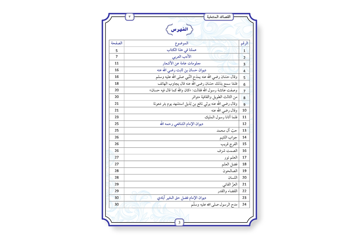 al-Qasaid al-Muntakhabah - القصائد المنتخبة