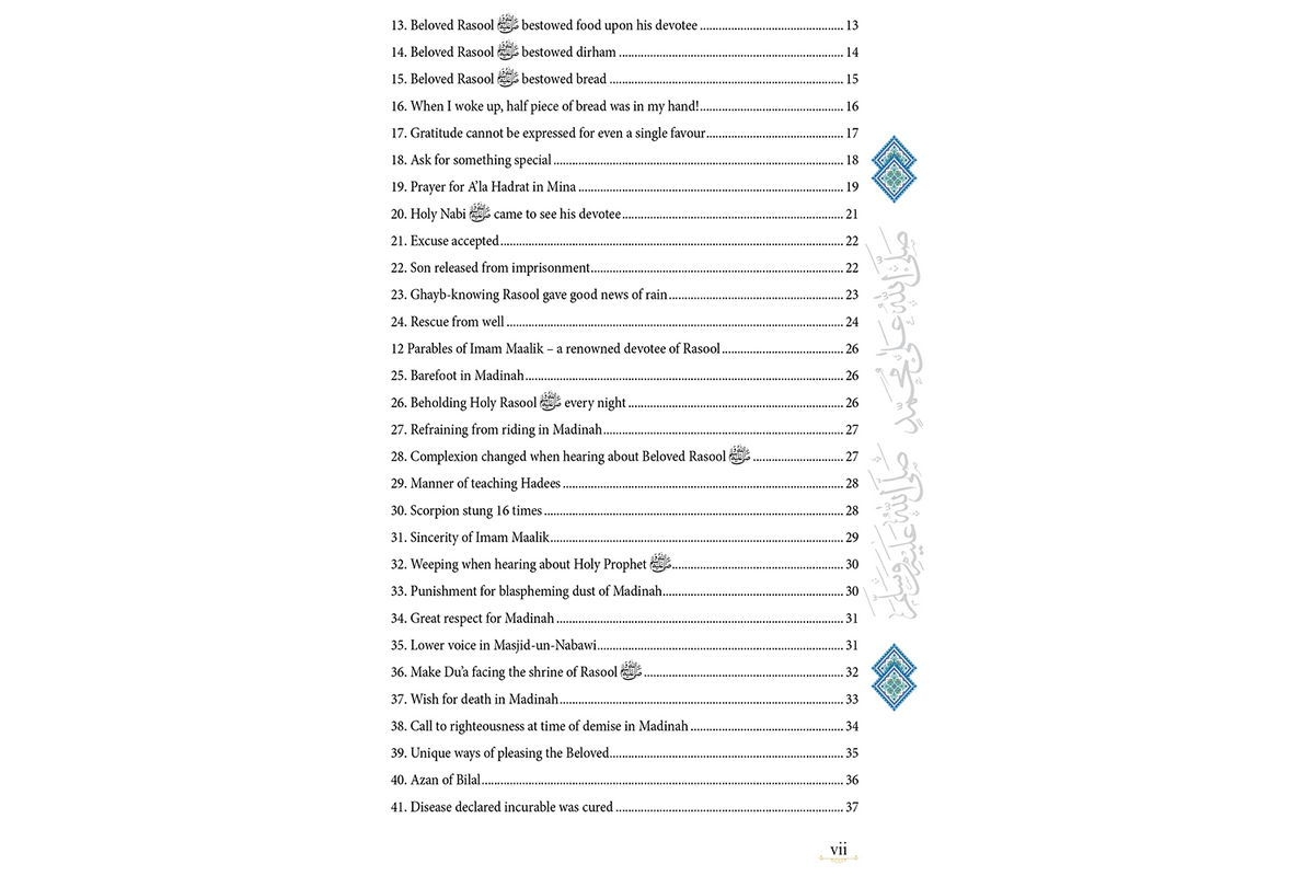 130 Parables of Devotees of Rasool