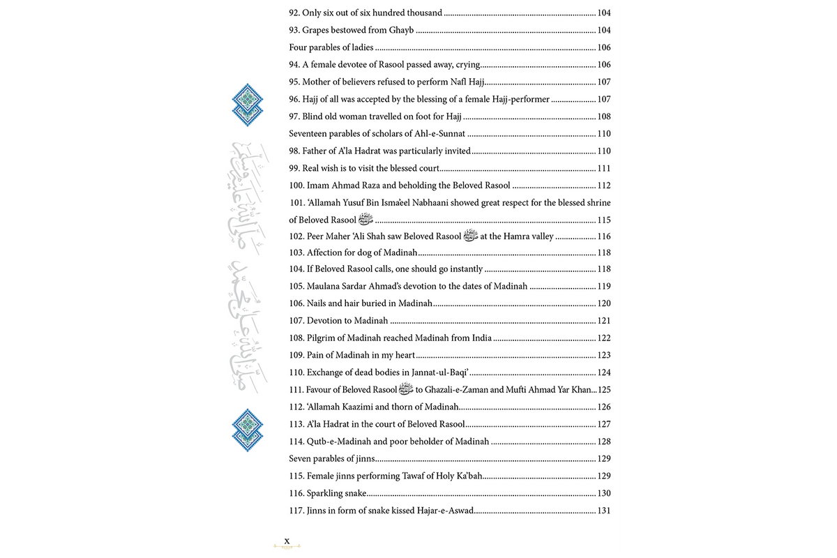 130 Parables of Devotees of Rasool