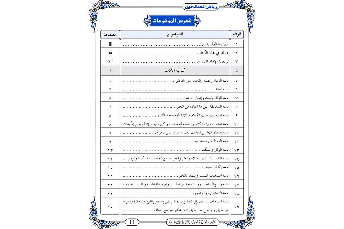 Riyad al-Salihin - رياض الصالحين