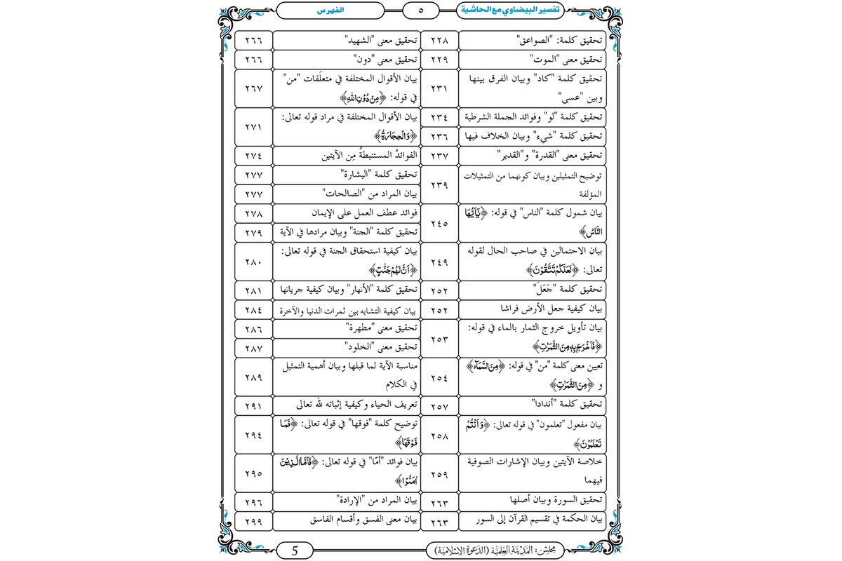 Tafsir al-Baydawi - تفسير البيضاوي